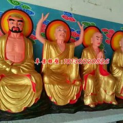 玻璃鋼羅漢雕塑，十八羅漢玻璃鋼雕塑