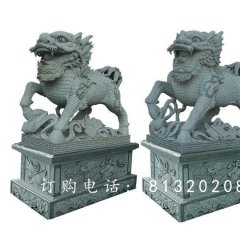 麒麟石雕，青石麒麟石雕