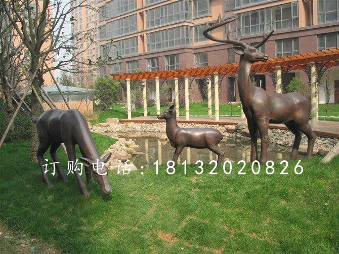 小鹿銅雕，梅花鹿銅雕 (1)