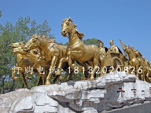銅馬雕塑，鑄造銅馬，馬雕塑