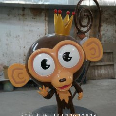 大嘴猴卡通雕塑，卡通大嘴猴雕塑