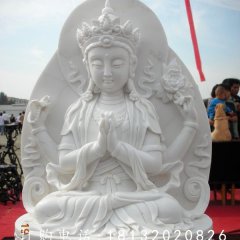 漢白玉觀音佛像，漢白玉寺廟佛像雕塑