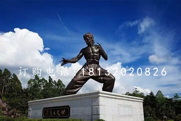 李小龍銅雕，廣場李小龍銅雕