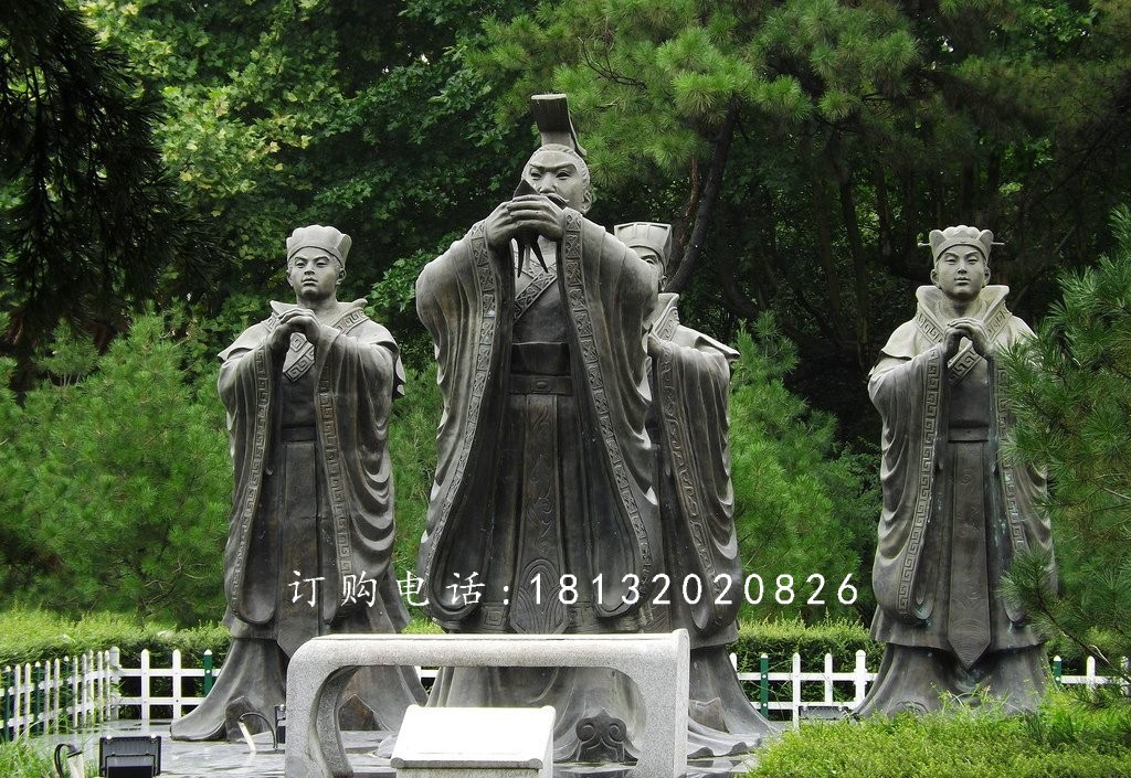 古代人物雕塑，古代人物銅雕