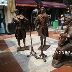 街頭音樂家雕塑，街頭賣唱雕塑