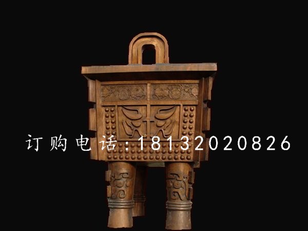 大連星海國(guó)際游樂場(chǎng)銅鼎4米高2