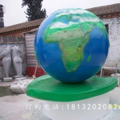 玻璃鋼地球雕塑，校園玻璃鋼雕塑
