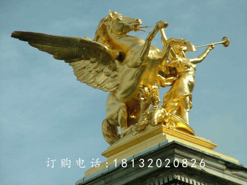 飛馬銅雕，鑄銅飛馬銅雕，廣場(chǎng)景觀雕塑