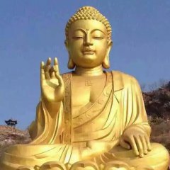 銅雕如來佛祖，黃銅佛像雕塑