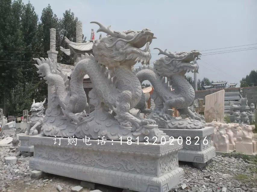 龍石雕，青龍石雕，青石龍雕塑 (1)
