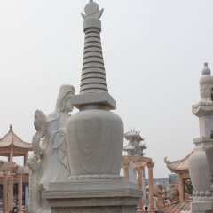 白塔，大理石白塔雕塑