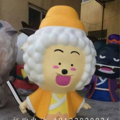 玻璃鋼懶羊羊，玻璃鋼卡通動漫雕塑