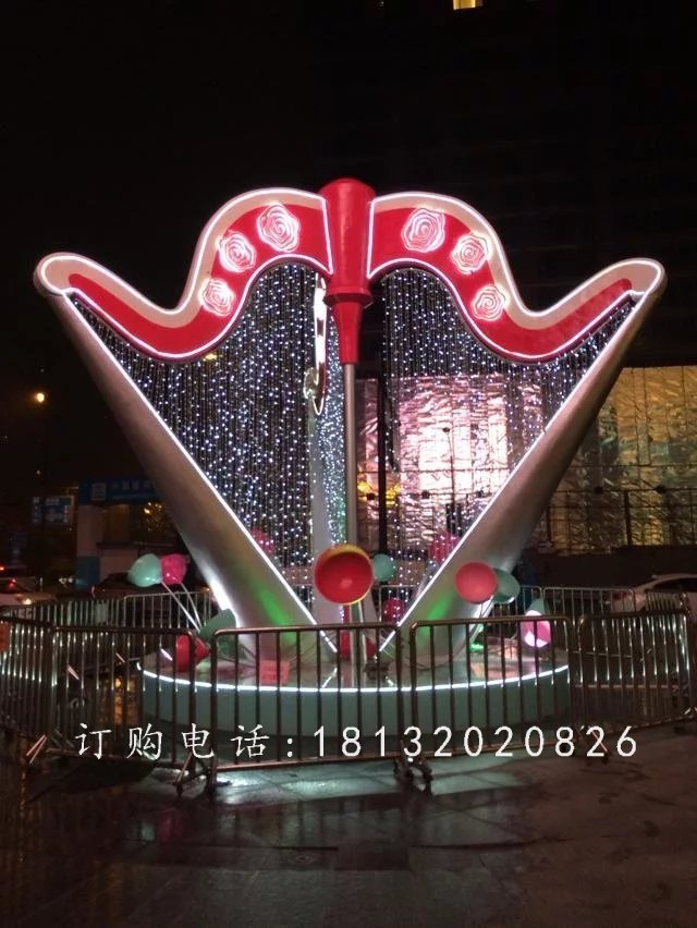 玻璃鋼樂器雕塑，景觀玻璃鋼雕塑 (2)