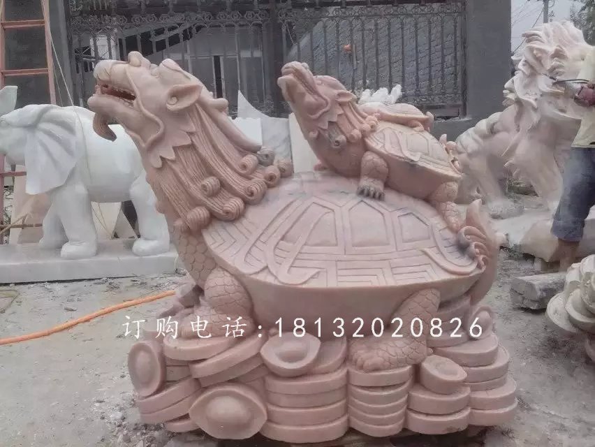 母子龍龜石雕，晚霞紅龍龜?shù)袼? />
                    <div   id=