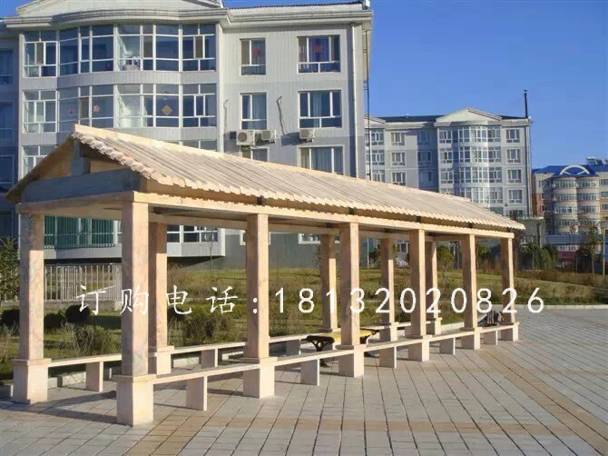 石雕走廊，小區(qū)石長(zhǎng)廊雕塑