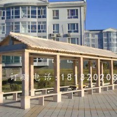 石雕走廊，小區(qū)石長(zhǎng)廊雕塑