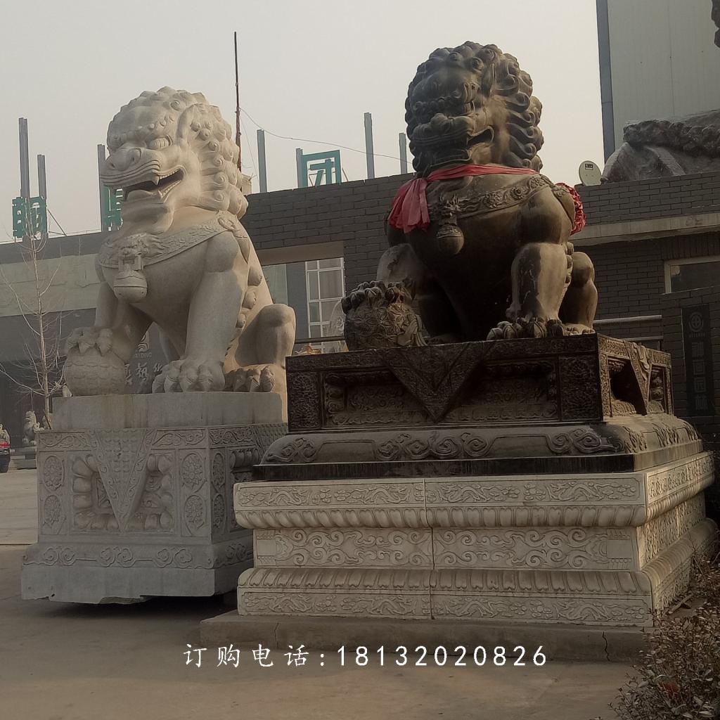北京獅石雕，大理石獅子雕塑