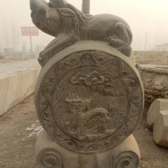 抱鼓石，青石門墩，仿古門墩