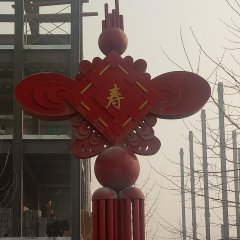 不銹鋼中國結雕塑，公園景觀不銹鋼雕塑