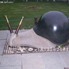 公園動(dòng)物石雕，大理石蝸牛
