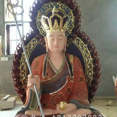 玻璃鋼地藏王菩薩，佛像雕塑
