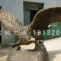 老鷹雕塑，玻璃鋼仿銅動(dòng)物雕塑