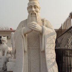 孔子石雕，大理石孔子，校園孔子石雕