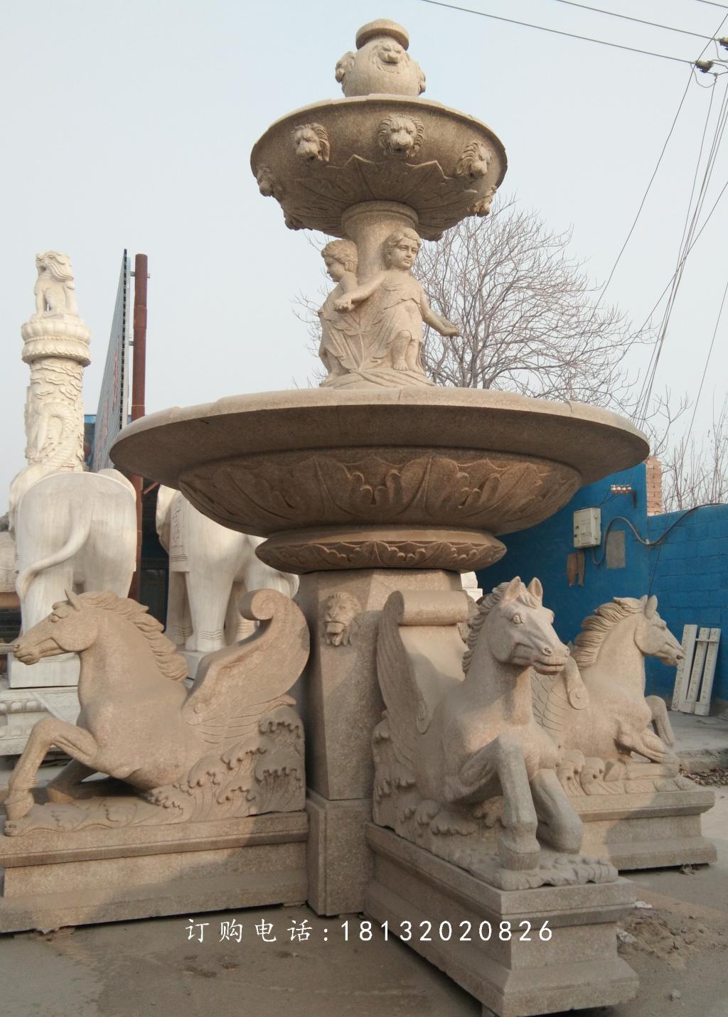 石雕噴泉，歐式噴泉，大理石噴泉