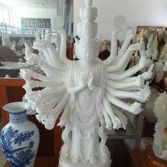 漢白玉千手觀音，佛像石雕