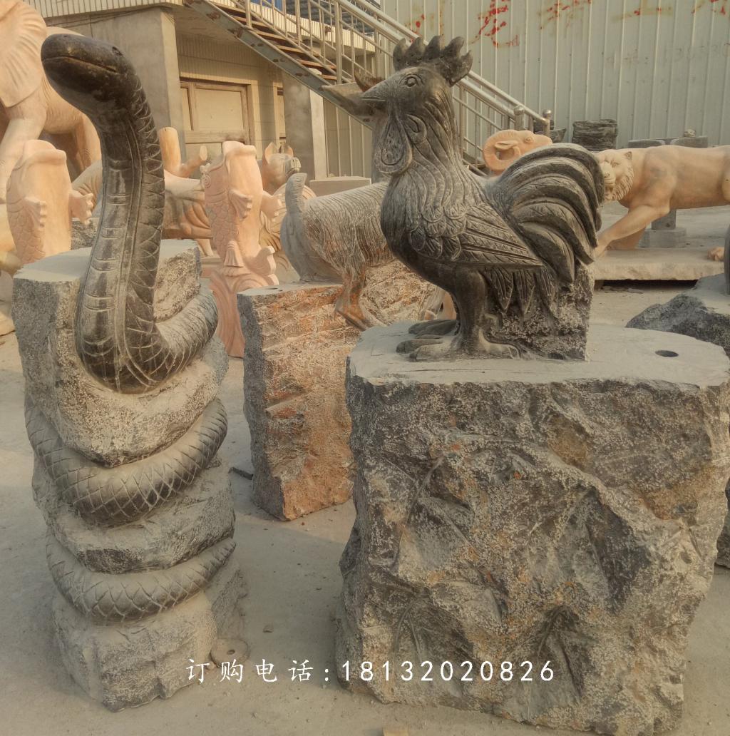 十二生肖石雕，公園仿古十二生肖石雕 (3)
