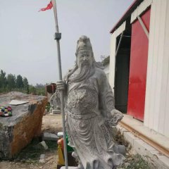 關(guān)公石雕，招財進(jìn)寶石雕，古代名人石雕