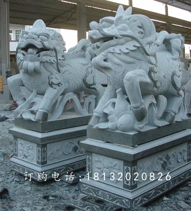青石貔貅，石雕神獸