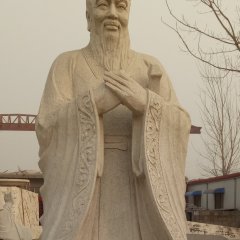 孔子石雕，校園人物石雕