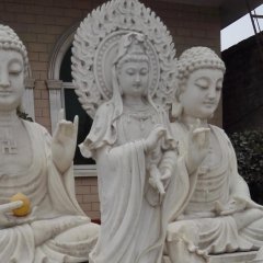 觀音菩薩石雕，大理石觀音雕塑