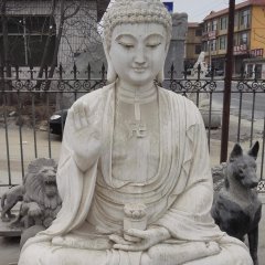 坐式如來佛雕塑，大理石佛像