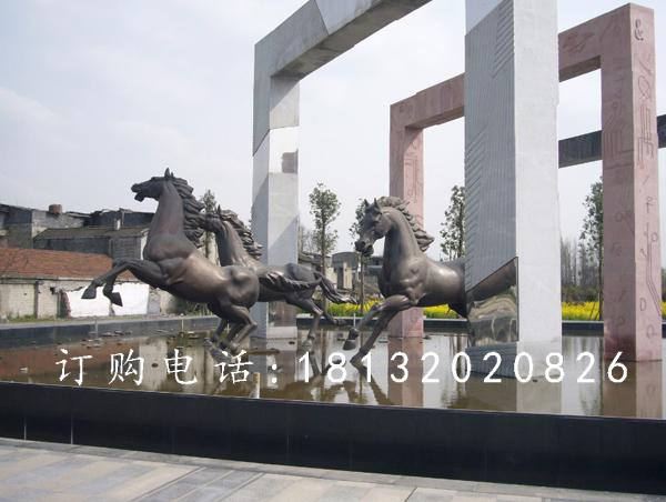 奔跑的馬銅雕，廣場銅雕馬