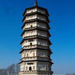 佛塔石雕，大理石佛塔雕塑