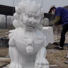 北京獅石雕，漢白玉獅子石雕