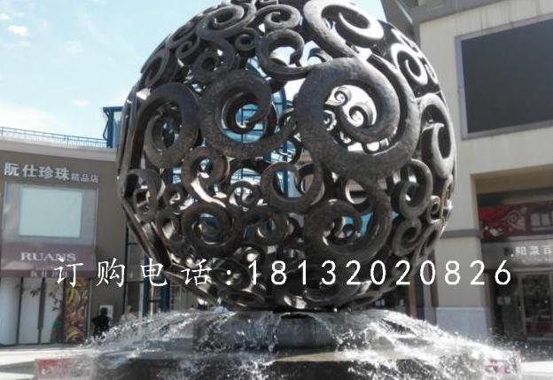 花紋球銅雕，廣場(chǎng)景觀球
