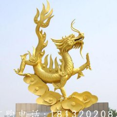 不銹鋼龍騰虎躍雕塑，廣場(chǎng)不銹鋼雕塑