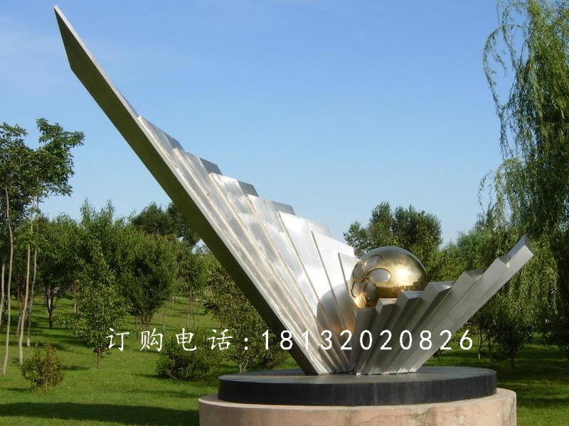 不銹鋼明珠雕塑，公園不銹鋼雕塑
