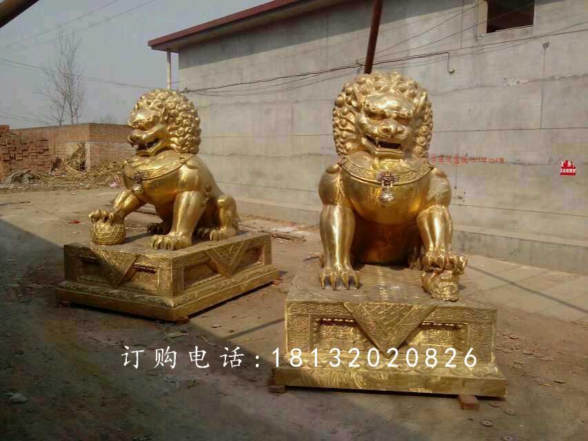 北京獅銅雕，廣場(chǎng)銅獅子雕塑