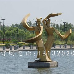 不銹鋼古代美女雕塑，抽象人物雕塑