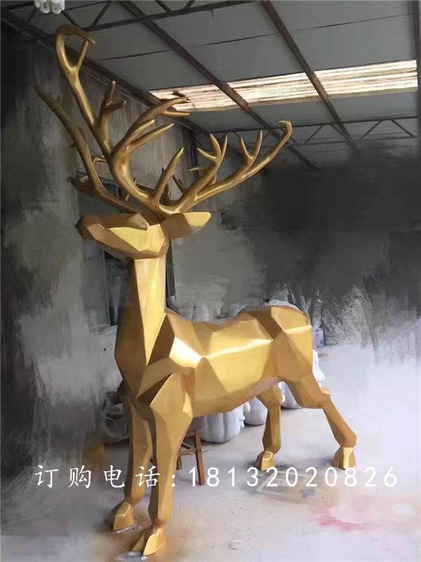 玻璃鋼馴鹿雕塑，玻璃鋼動(dòng)物雕塑 (1)