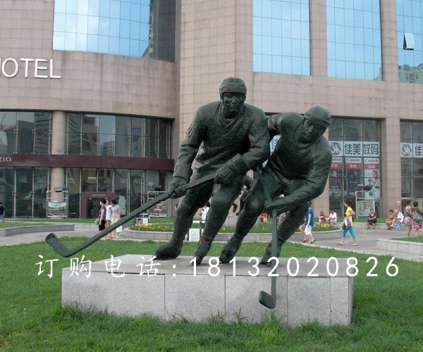 打高爾夫銅雕，廣場(chǎng)景觀銅雕
