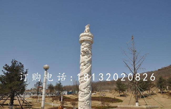 漢白玉龍柱石雕，廣場華表石雕