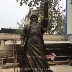 成吉思汗銅雕，廣場(chǎng)古人雕塑