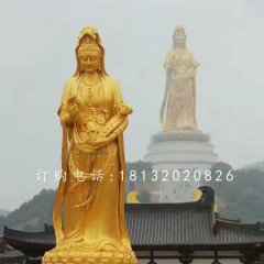 觀音菩薩銅雕，大型佛像雕塑