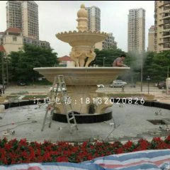 花園噴泉石雕，石噴泉雕塑