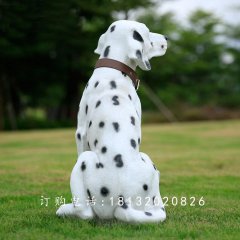 斑點(diǎn)狗雕塑，玻璃鋼仿真動物雕塑